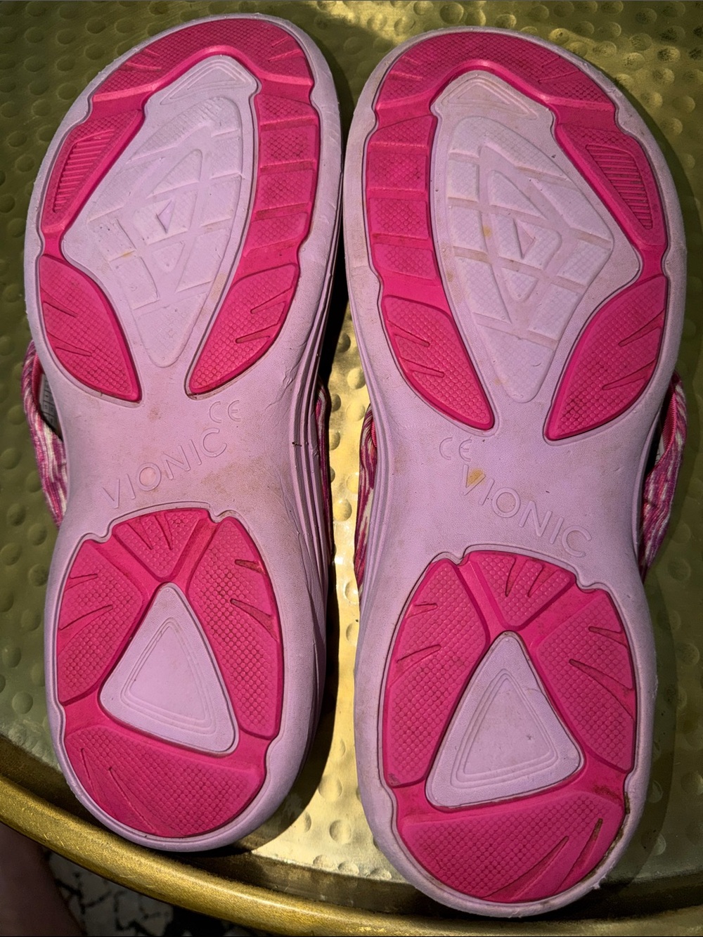 Vionic Purple and Pink Women's Flip Flop Sandals - Picture 8 of 9